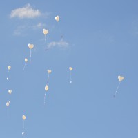Luftballonmeer der Hochzeit 06.06.2014