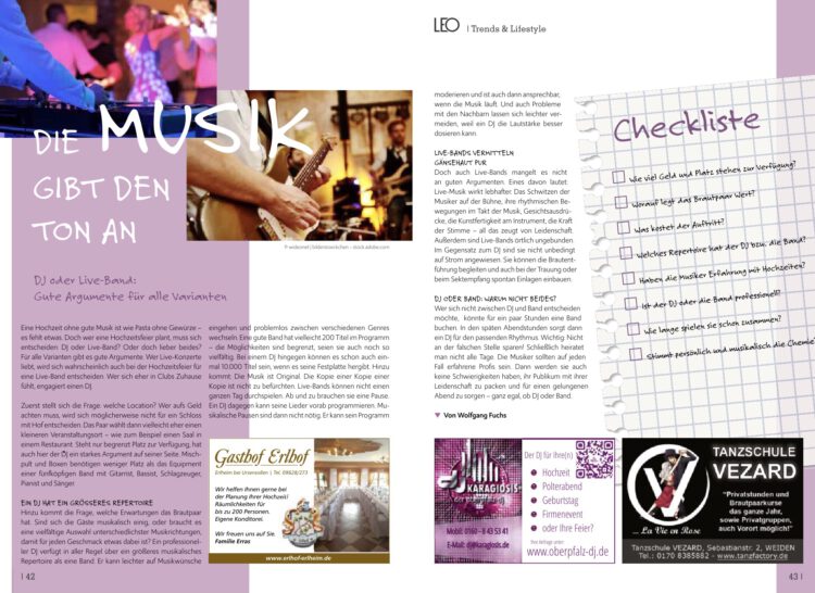 Die Musik gibt den Ton an