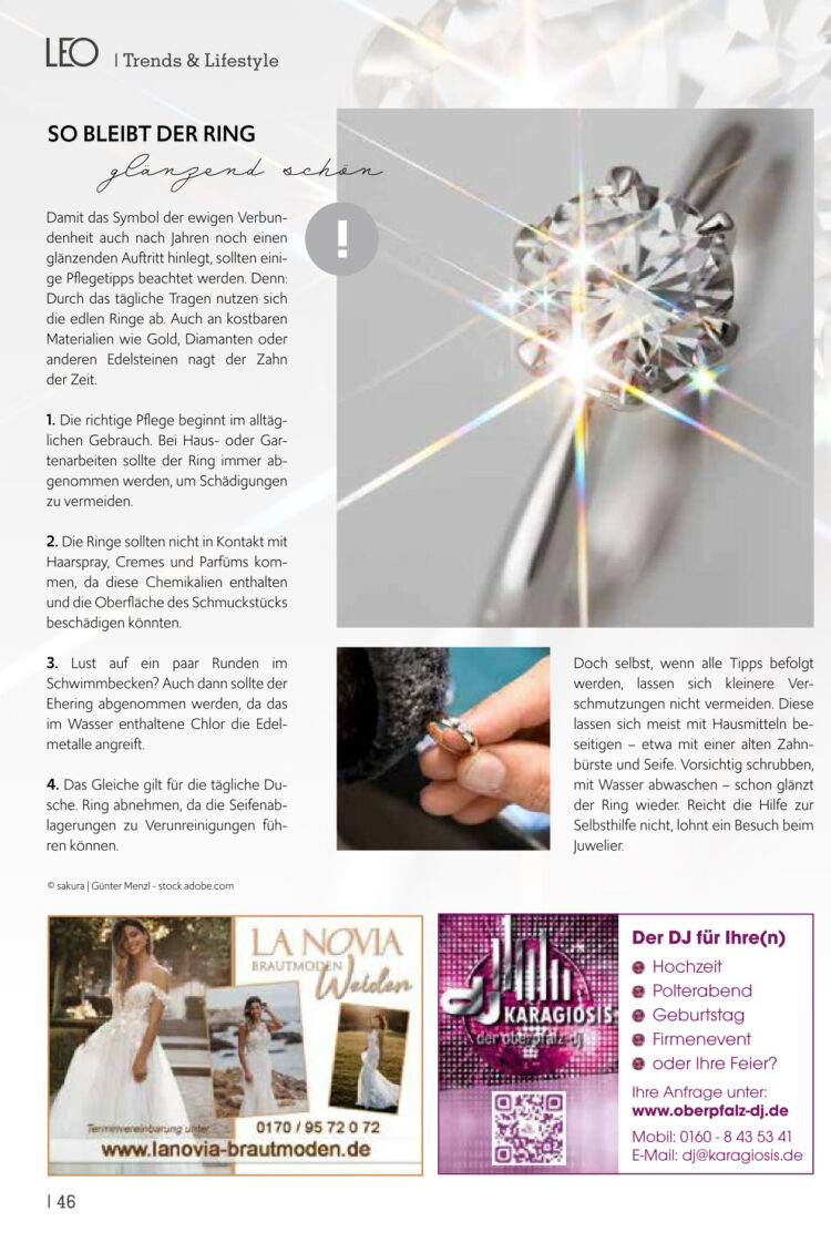 So bleibt Euer Ring glänzend
